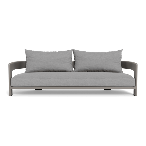 Victoria 3 Seat Sofa | Aluminum Taupe, Lisos Piedra,