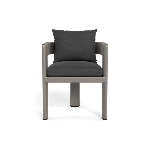 Victoria Dining Chair | Aluminum Taupe, Panama Grafito,