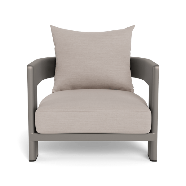 Victoria Lounge Chair | Aluminum Taupe, Panama Marble,