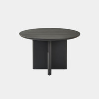 Victoria Aluminum Slatted Round Dining Table 48"