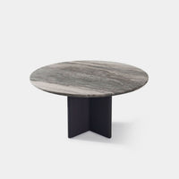 Victoria Aluminum Stone Round Dining Table 60"