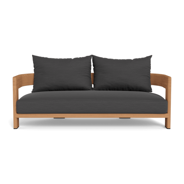 Victoria Teak 2 Seat Sofa | Teak Natural, Panama Grafito,