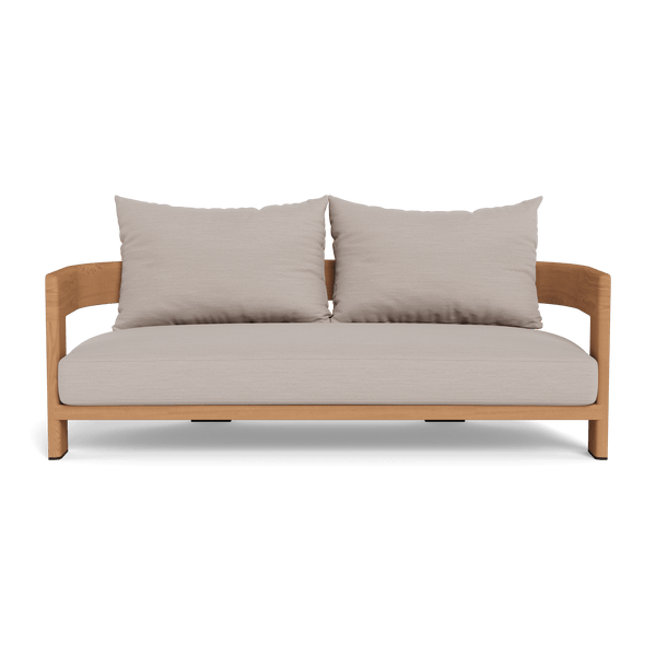 Victoria Teak 2 Seat Sofa | Teak Natural, Panama Marble,