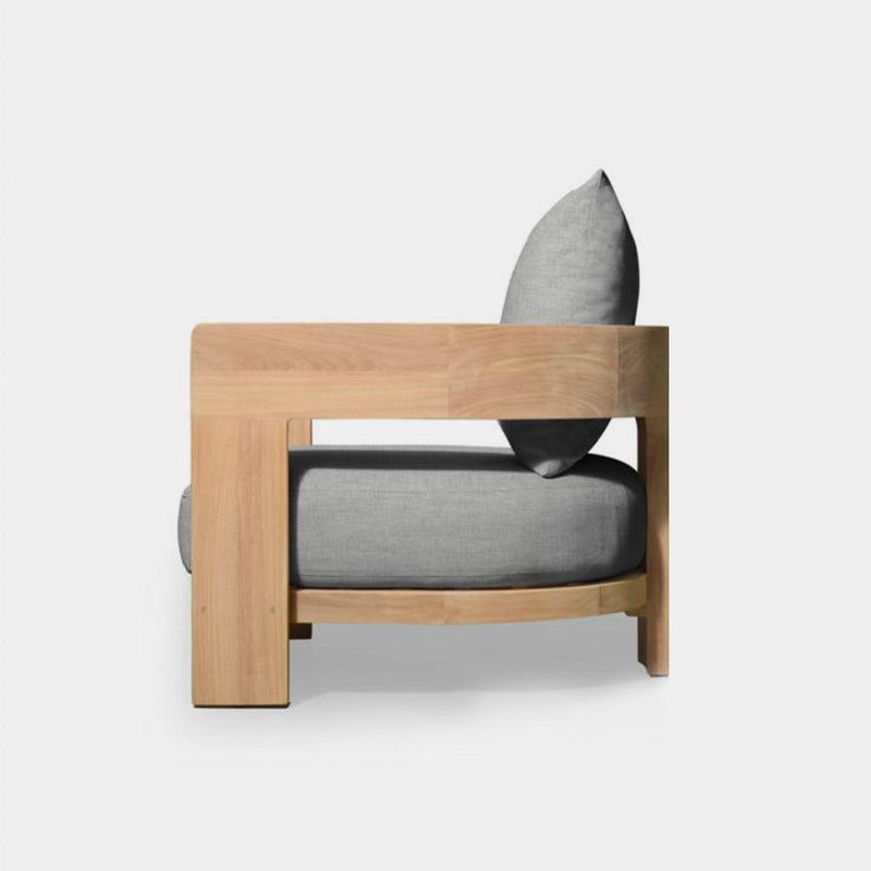 Victoria Teak Lounge Chair | Teak Natural, Copacabana Sand,