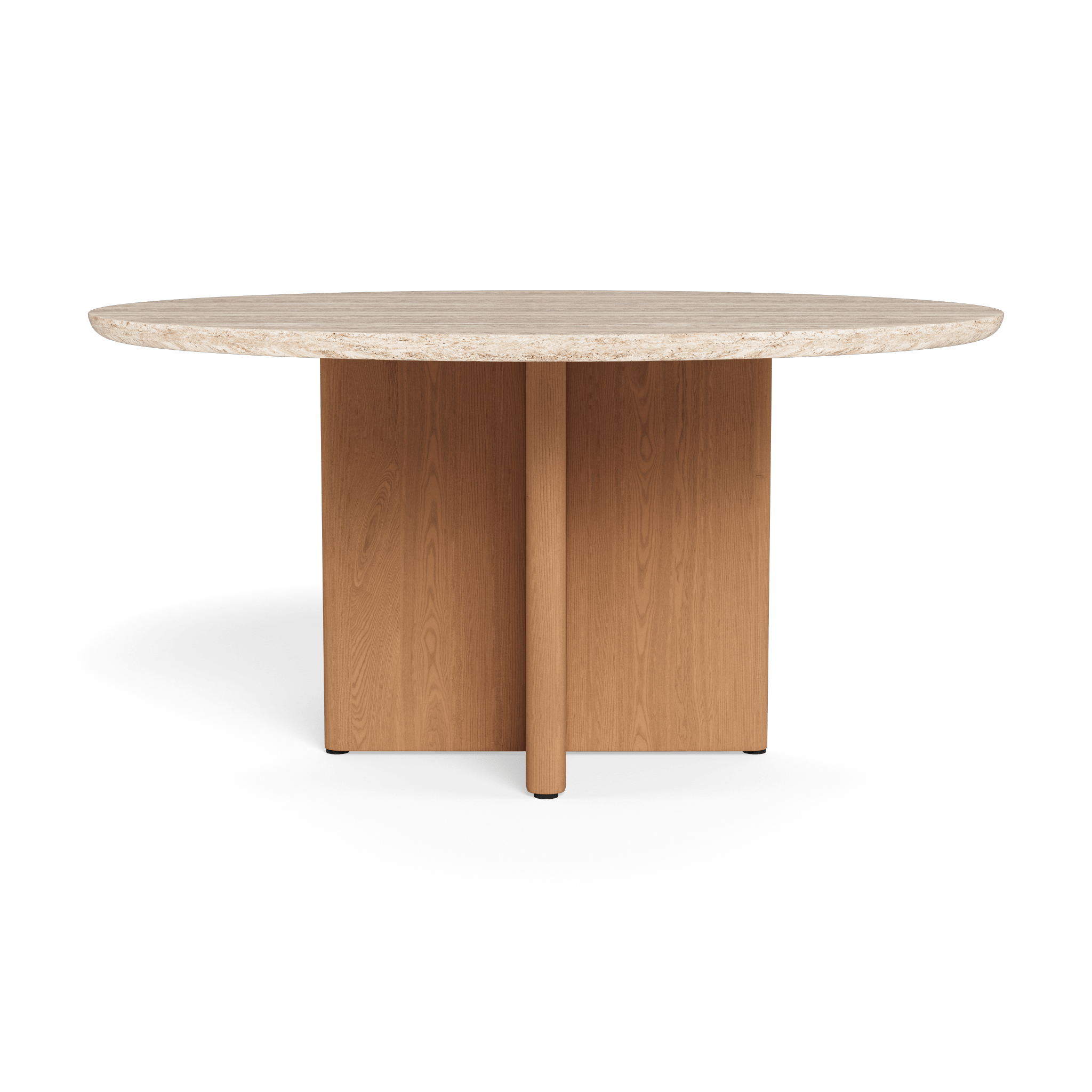 Teak dining best sale table round