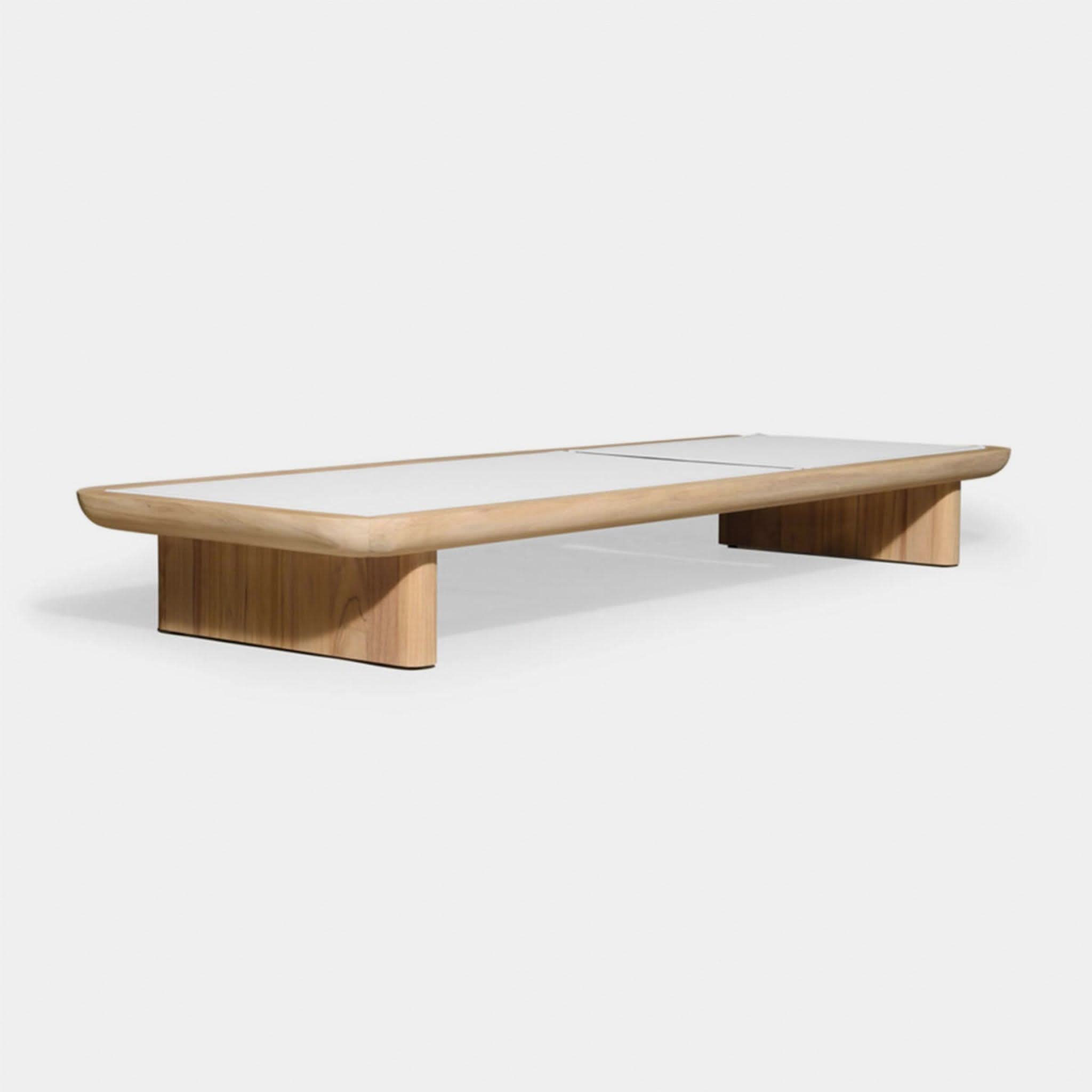 Victoria Teak Sun Lounge | Sculptural Outdoor Furniture – HARBOUR