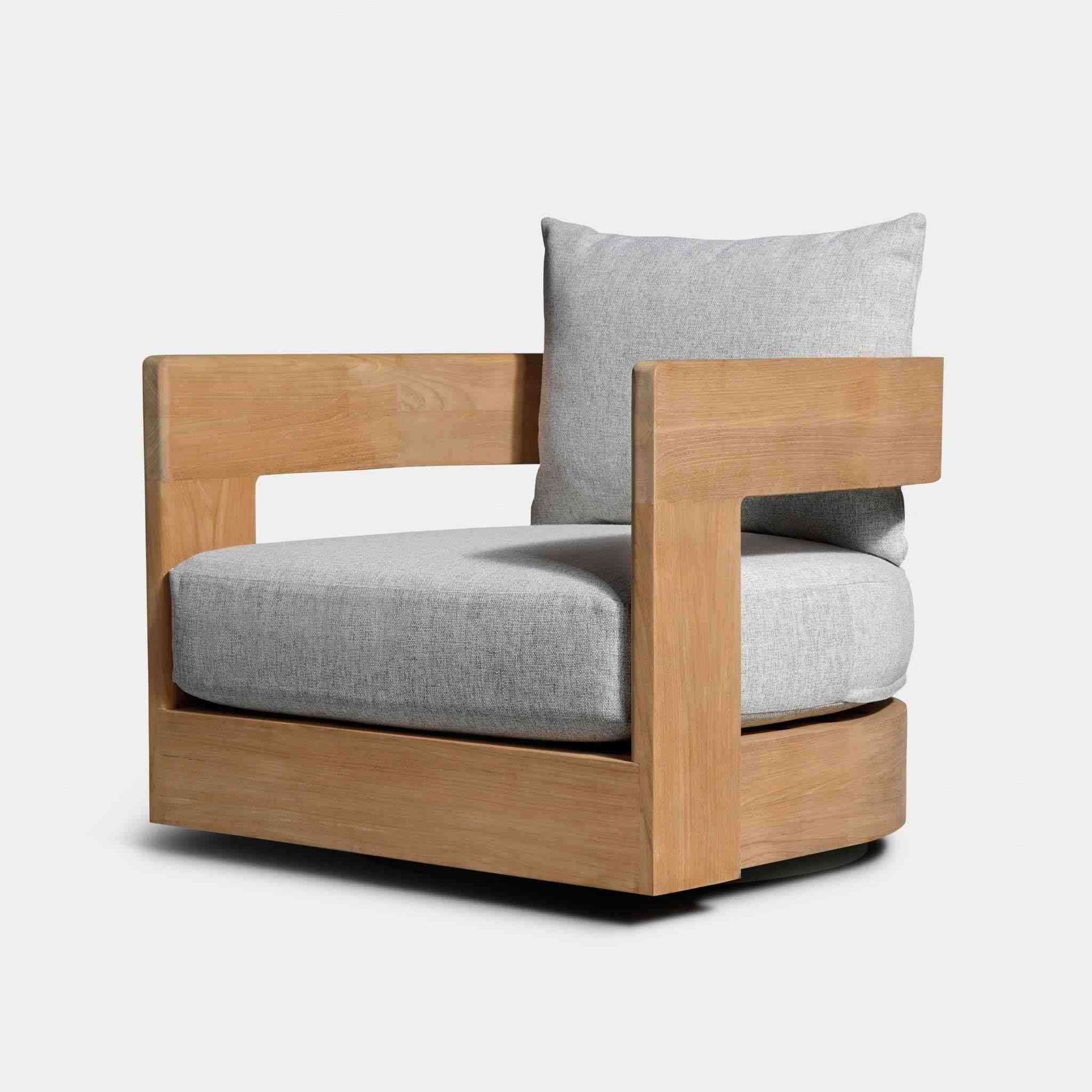 Victoria Teak Swivel Lounge Chair